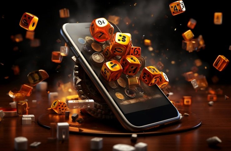 Pengguna mobile membaca pembaruan situs